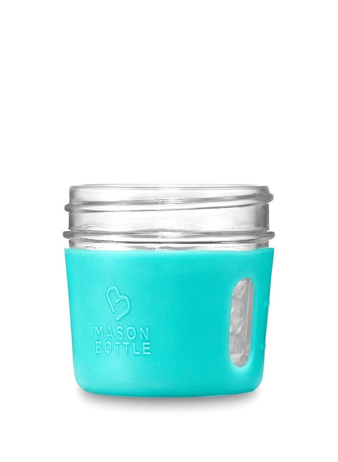 Mason Bottle 4oz Mason Jar Silicone Sleeve (2-Pack) - Regular Mouth Sleeve - Non-Toxic, Dishwasher Safe Small Mason Jar Sleeve for Grip & Protection - Made in USA (Jar NOT Included) - Image 1